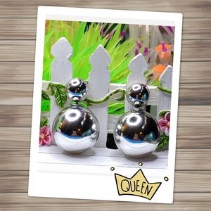 Silver Candy Double Stud Earrings